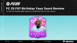 FC 25 FUT Birthday Yaya Touré Review: Is de 93-gewaardeerde SBC 2,5 miljoen EA FC 25-munten waard?